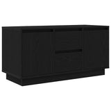 TV Cabinet with LED Lights Black Oak 100x41x50 cm 861410