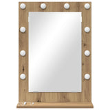 Vanity Mirror Rectangular Artisan Oak 70 x 50 x 18 cm 868340