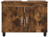 Bathroom Vanity Unit Smoked Oak 60 x 35 x 60 cm Engineered Wood 889400