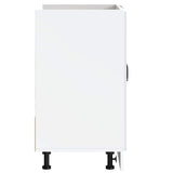 Sink Base Cabinet Kalmar White 80x46x81.5 cm Engineered Wood 853447