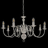 Chandelier Silver 8 x E14 Bulbs 281618