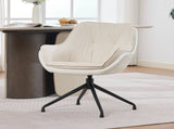 Home office chair, artificial leather armchair, low-seat vanity chair Ideal for living room and W5807P482546