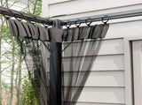 3 x 3m Aluminium Frame Pergola, with Retractable Roof - Dark Grey T3398P319922