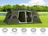 Camping Tent, Family Tent 4-8 Person 2 Room, with Large Mesh Windows, Easy Set Up for Backpacking T3398P348715