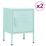 Nightstands 2 pcs Mint 35x35x51 cm Steel 3095210