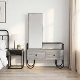 Dressing Table Grey Sonoma 100 x 36.5 x 136 cm Engineered Wood 8007686