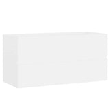 Sink Cabinet with Built-in Basin White Engineered Wood 3071648