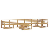 Outdoor Sofa Set 7 pcs White 79 x 79 x 37 cm Solid Acacia Wood 3386543