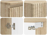 Bathroom Furniture Set 3 pcs Sonoma Oak 33 x 34.5 x 160 cm 3406065