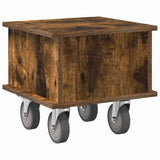 TV Stand Smoked Oak 37 x 35 x 35 cm Engineered Wood 891052