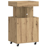 Bar Cart Artisan Oak 50 x 41 x 89 cm Engineered Wood 8015681