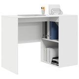 Desk with Shelf White 102 x 50 x 75 cm Engineered Wood 869538