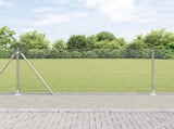 Welded Wire Fence with Concrete Base 100 x 0.8 m 3352381
