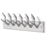 Wardrobe Coat Hooks 4 pcs Silver Aluminium 278753