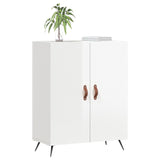 Sideboard High Gloss White 69.5x34x90 cm Engineered Wood 827694