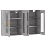 Wall Mounted Cabinets 2 pcs Grey Sonoma Engineered Wood 3197903