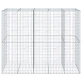 Gabion Basket with Cover 250x100x200 cm Galvanised Iron 3295228
