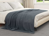 Throw Blankets 6 pcs Dark Grey 200 x 150 cm Fleece 42017054