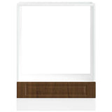 Oven Cabinet Porto Brown Oak Engineered Wood 854004