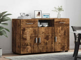 Wooden Cabinet Smoked Oak 88.5 x 30.5 x 73 cm Engineered Wood 880286