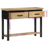 Console Table 110x30x75 cm Solid Rough Wood Mango 351618
