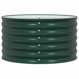 Raised Bed Green 80 x 80 x 44 cm Steel 42008131