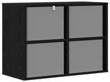 Sideboard with Drawer Black Oak 59.5 x 27 x 57 cm 8000533