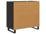 Sideboard Black Oak 69.5 x 34 x 90 cm Engineered Wood 882310