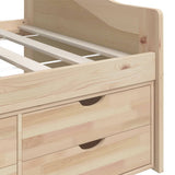 3-Seater Day Bed without Mattress Solid Pinewood 90x200cm 322169
