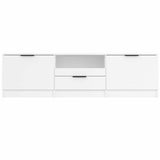 811448 TV Cabinet White 140x35x40 cm Engineered Wood
