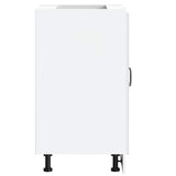 Sink Base Cabinet Kalmar White 60x46x81.5 cm Engineered Wood 853437