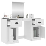 Dressing Table with Mirror White 130x50x132.5 cm 3185335