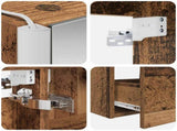 Bathroom Furniture Set 4 pcs Old Wood 49.5 x 44.5 x 65.5 cm 3407069