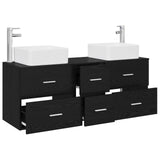 Bathroom Cabinet Set 3 pcs Black 49.5 x 41 x 63 cm 3405828
