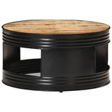 Coffee Table Black and Natural Wood 321931