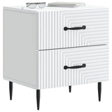 Bedside Cabinet 2 pcs White 43 x 34.5 x 47.5 cm Engineered Wood 894756
