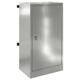Mailbox with Storage Black 30 x 20 x 55 cm Galvanised Steel 874952