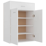 Shoe Cabinet White 60x35x84 cm Engineered Wood 801071