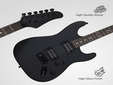 GST 39in Electric Guitar H-H Pickups Black suit for Heavier Rock 66998644