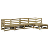 5 Piece Garden Sofa Set Impregnated Wood Pine 3299388