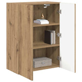 TV Wall Cabinet Artisan Oak 59.5 x 31 x 80 cm Engineered Wood 892368