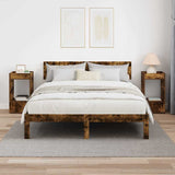 End Table 2 pcs Smoked Oak 30 x 30 x 56 cm Engineered Wood 890937
