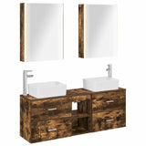Bathroom Furniture Set 5 pcs Smoked Oak 3406851