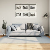 Rug HUARTE Short Pile Soft and Washable Blue 140x200 cm 375134