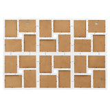 Collage Photo Frame for 24x Picture White MDF 332789