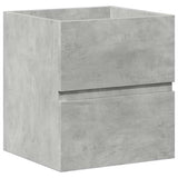 2 Piece Bathroom Furniture Set Concrete Grey Engineered Wood 3324907