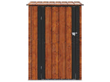 Garden Sheds Brown 103 x 74 x 200 cm Metal 42011294