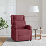 Recliner Chair Wine Red Fabric 342422