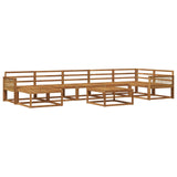 Outdoor Sofa Set 8 pcs Natural Solid Acacia Wood 3382767
