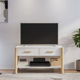 TV Cabinet White 82x38x45 cm Engineered Wood 345660